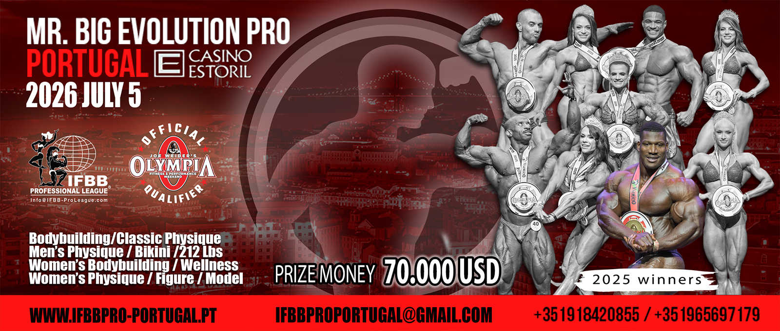 2026 Mr Big Evolution Portugal Pro - Men's Physique