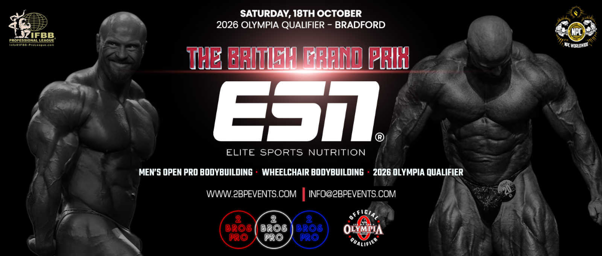 2025 ESN the British Grand Prix Pro - Men's Open Bodybuilding